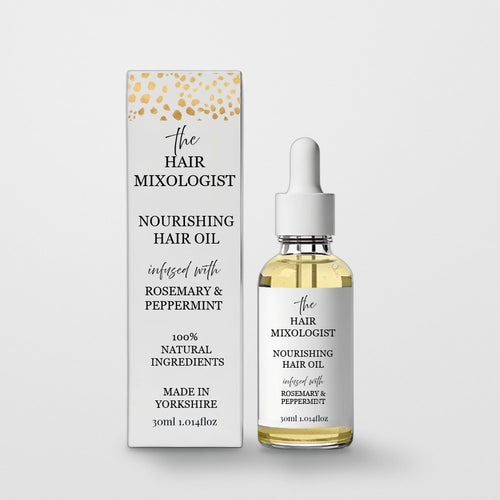 Rosemary and Peppermint Nourishing Hair Oil 30ml with its gift box